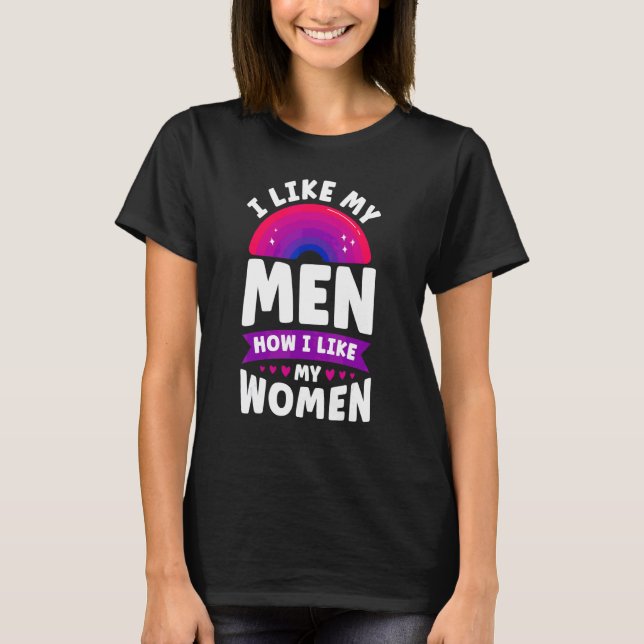 Camiseta La Bandera Del Orgullo Bisexual Me Gusta A Mis Hom (Anverso)