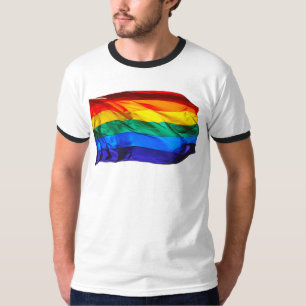 Camiseta La bandera del orgullo gay de SlipperyJoe's ondean
