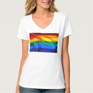 Camiseta La bandera del orgullo gay de SlipperyJoe's ondean