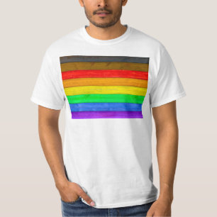 Camiseta La bandera del orgullo gay inclusivo de SlipperyJo
