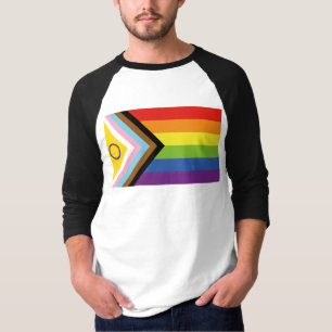 Camiseta La Bandera del Orgullo Intersexual de SlipperyJoe