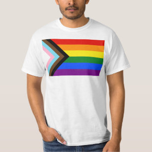 Camiseta La bandera del orgullo progresista de SlipperyJoe'