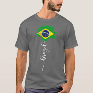 Camiseta La bandera del sol brasileña vintage