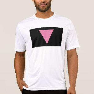 Camiseta La bandera del triángulo rosa de SlipperyJoe's sím
