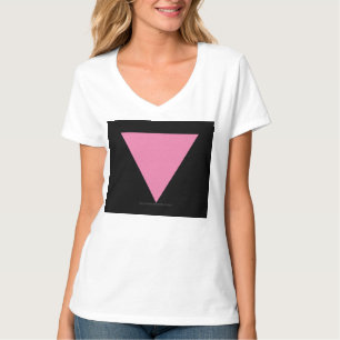 Camiseta La bandera del triángulo rosa de SlipperyJoe's sím
