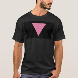Camiseta La bandera del triángulo rosado de SlipperyJoe obs