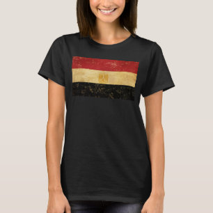 Camiseta La bandera egipcia de la cosecha de las mujeres ne