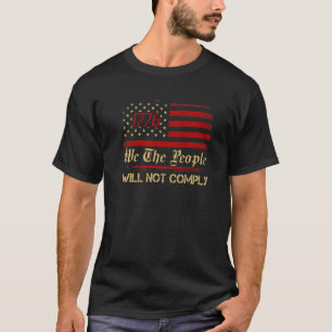 Camiseta La Bandera Estadounidense 1776 Nosotros, El Pueblo