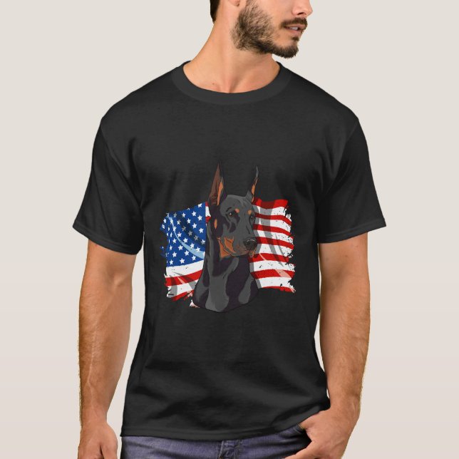 Camiseta La Bandera Estadounidense Con Un Orgulloso Patriót (Anverso)