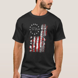 Camiseta La bandera estadounidense de época Patriótica 1776