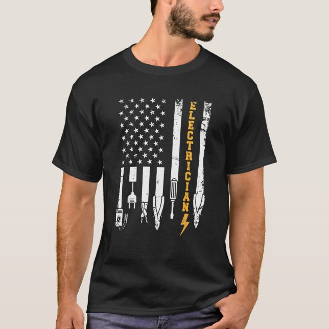 Camiseta La bandera estadounidense de los electrodomésticos (Anverso)