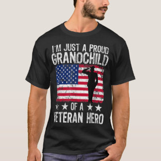 Camiseta La bandera estadounidense de los nietos de Estados