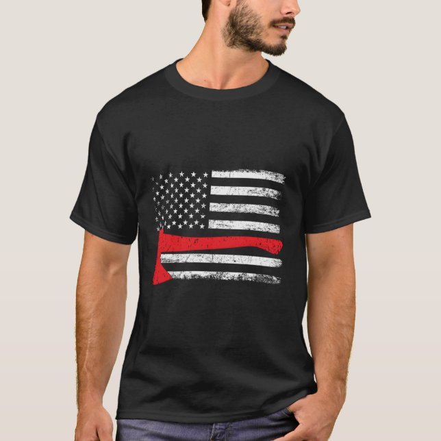 Camiseta La bandera estadounidense del bombero mejor fuego  (Anverso)