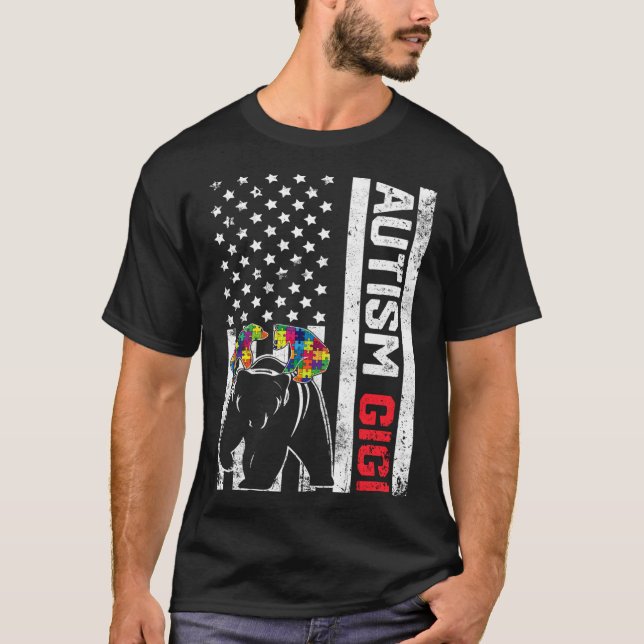 Camiseta La Bandera Estadounidense Gigi Tiene Apoyo Para La (Anverso)