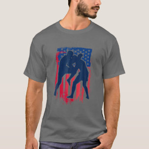Camiseta La Bandera Estadounidense Kick Boxing El 4 De Juli
