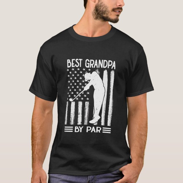 Camiseta La bandera estadounidense mejor abuelo por favor (Anverso)