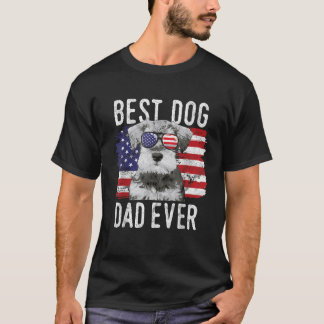 Camiseta La bandera estadounidense mejor padre de perro de
