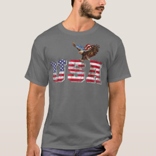 Camiseta La bandera estadounidense patriótica del 4 de juli