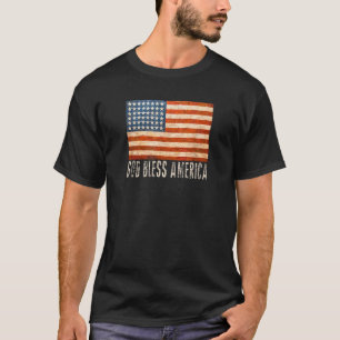 Camiseta La bandera estadounidense pintada de mal gusto hac