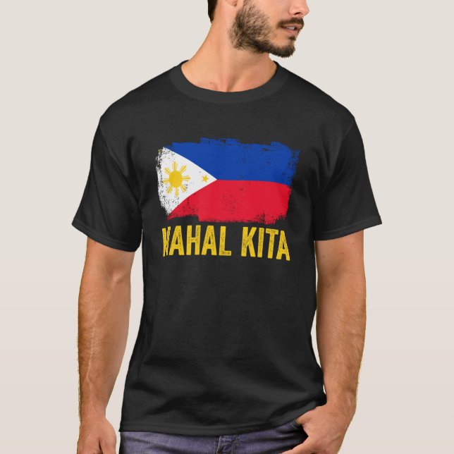 Camiseta La bandera filipina de Mahal Kita asombrosa Orgull (Anverso)
