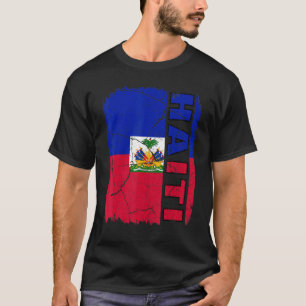 Camiseta La bandera haitiana vintage, el orgullo haitiano, 
