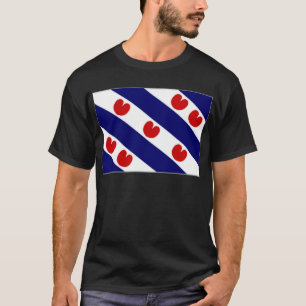 Camiseta La bandera holandesa de Frisia