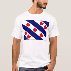 Camiseta La bandera holandesa de Frisia
