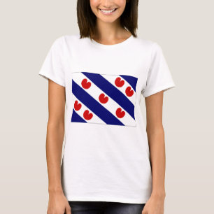 Camiseta La bandera holandesa de Frisia