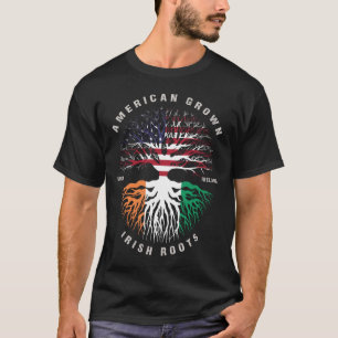 Camiseta La bandera irlandesa de la franja hortícola americ