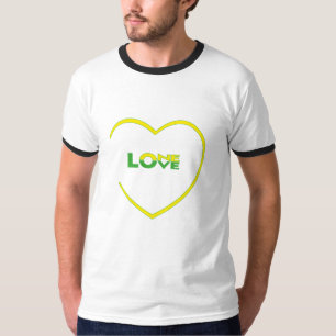 Camiseta La bandera jamaiquina de One Love One Heart Color