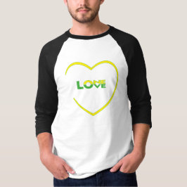 Camiseta La bandera jamaiquina de One Love One Heart Color 