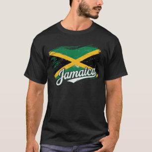 Camiseta La bandera jamaiquina de vacaciones vibes rasta ra