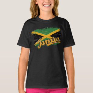 Camiseta La bandera jamaiquina de vacaciones vibra la isla 
