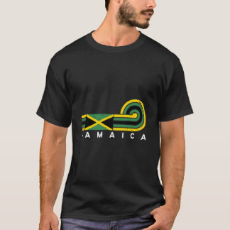 Camiseta La bandera jamaiquina sufre el recuerdo vintage de