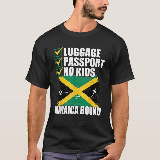 Camiseta La bandera jamaiquina vacaciones de verano viajes  (Anverso)