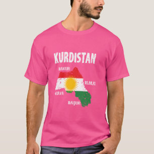 Camiseta La bandera kurda kurda de Newroz es su Biji Kur