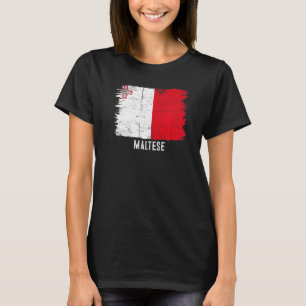 Camiseta La bandera maltesa vintage está orgullosa de mis r