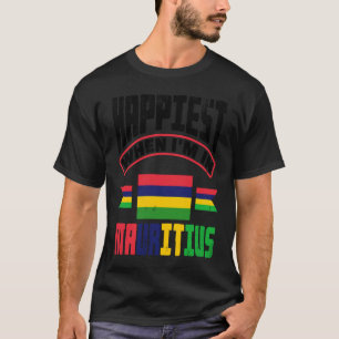 Camiseta La Bandera Mauricio Más Feliz Cuando Estoy En Maur