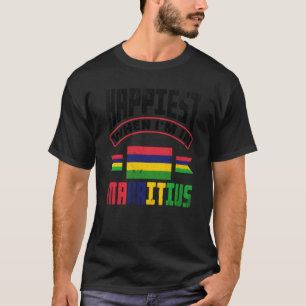 Camiseta La Bandera Mauricio Más Feliz Cuando Estoy En Maur