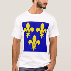 Camiseta La bandera medieval de Francia