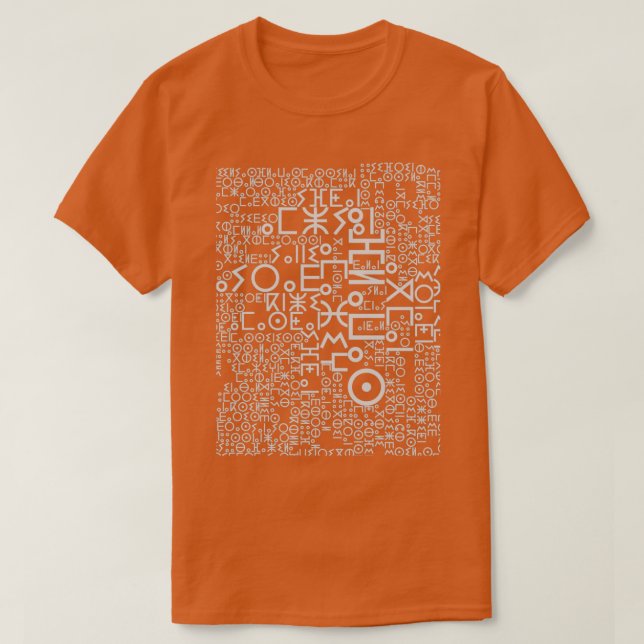 Camiseta La bandera mundial de Imazighen alfabeto amazigh T (Diseño del anverso)