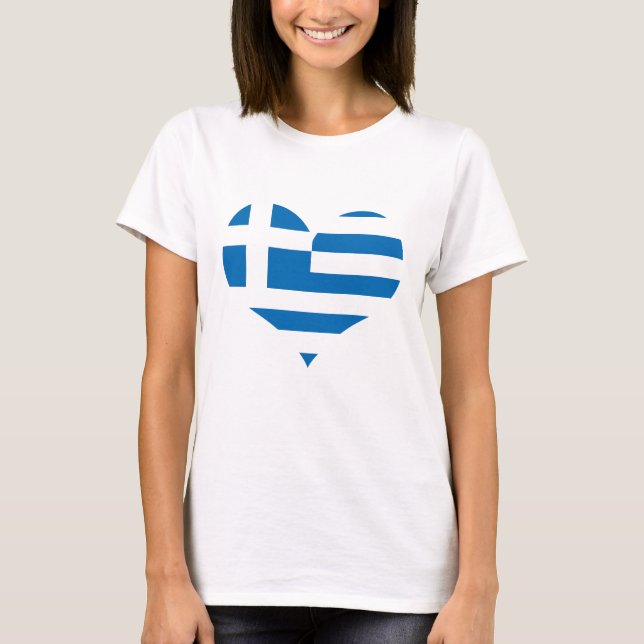 Camiseta La bandera nacional de Grecia (Anverso)
