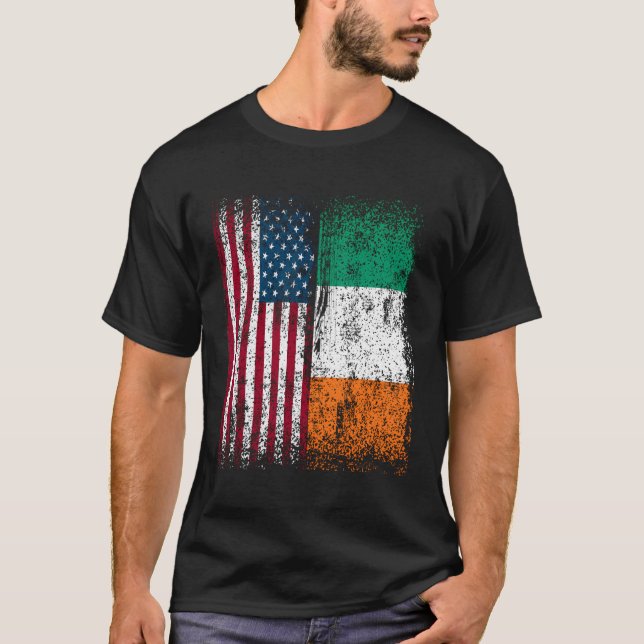 Camiseta La bandera norteamericana de Irlanda le da un rega (Anverso)
