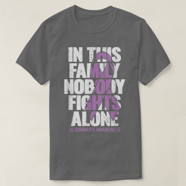 Camiseta La bandera norteamericana de los alzhéimers acabó  (Diseño del anverso)