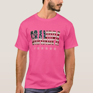 Camiseta La bandera norteamericana del abuelo 4 de julio Vi