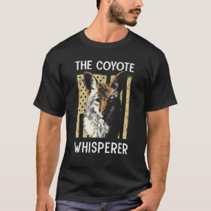 Camiseta La bandera norteamericana del sabio Coyote