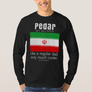 Camiseta La bandera norteamericana iraní, la bandera de los