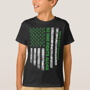 Camiseta La bandera norteamericana sola toma conciencia de 