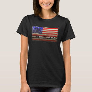Camiseta La bandera norteamericana vintage como mejor padra