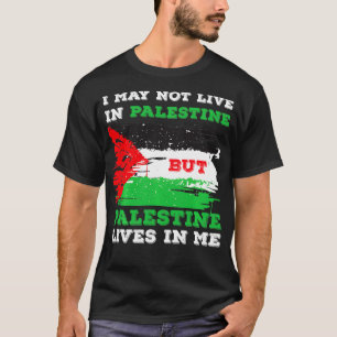 Camiseta La bandera palestina vive en mí, palestinos de Gaz